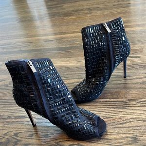 Jessica Simpson Wydlee Peep-Toe Embellished Booties